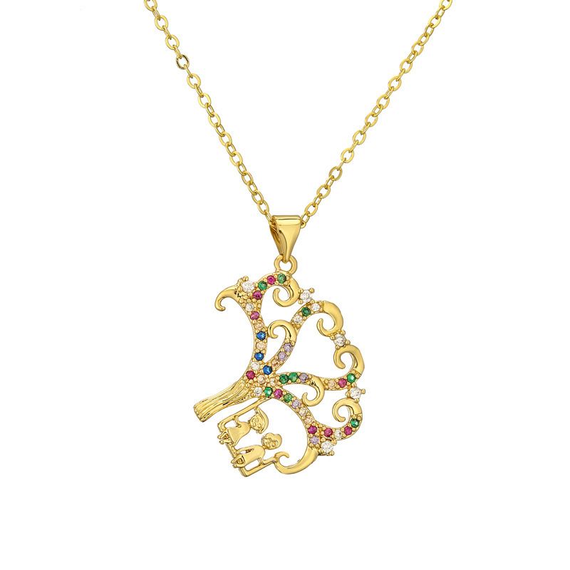 Minimalistische beste Freundin Geburtstagsgeschenk Anhänger Zubehör Jungen Mädchen Mode Diamant besetzte Halskette für Frauen_voghion.com