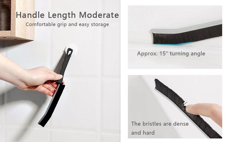 Crevice Cleaning Brush - 6pcs Hard Bristle Shower & Bathroom Gap Cleaning Tools_voghion.com