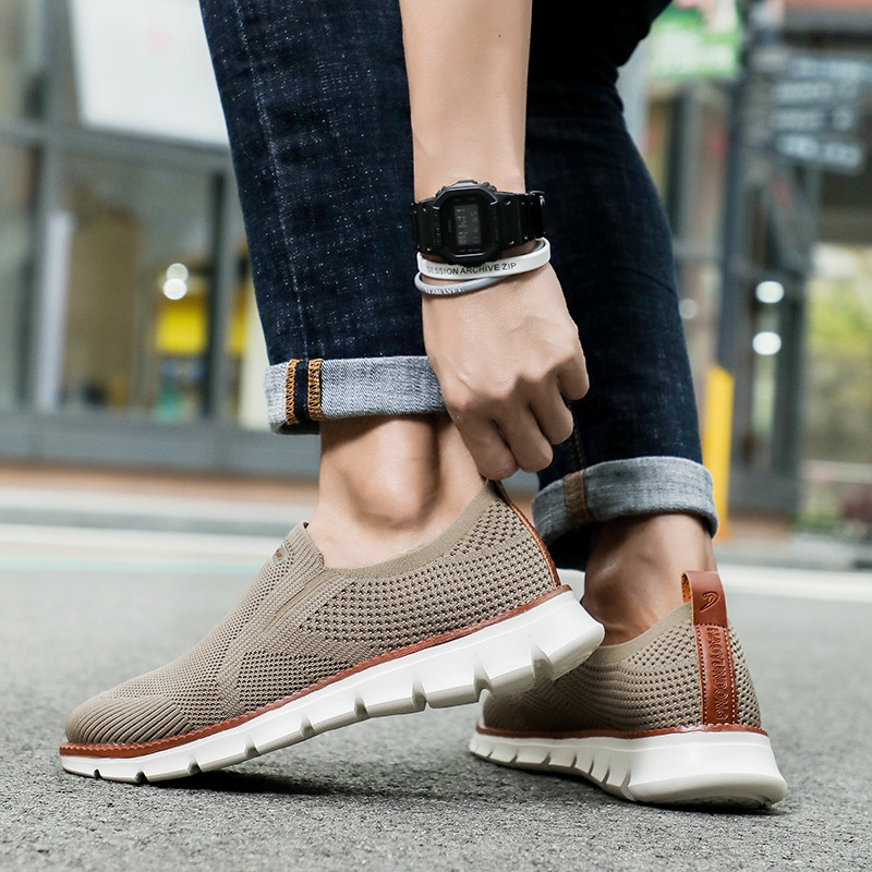 Scarpe da corsa da uomo Scarpe da passeggio Scarpe da ginnastica Tessuto di tela Supporto per l'arco plantare Scarpe da ginnastica comode e traspiranti_voghion.com