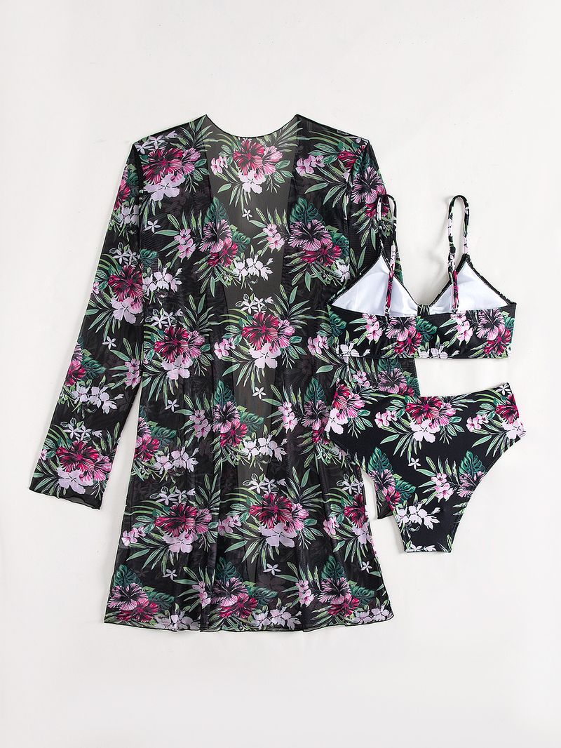 Dameskleding Mode High End Sexy Multi Color Bedrukte Bikini BIKINI Driedelig Damesbadpak_voghion.com