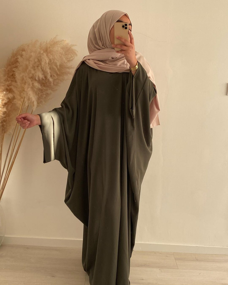 Vestido de bata turca de Oriente Medio, Dubái, vestido de talla grande_voghion.com
