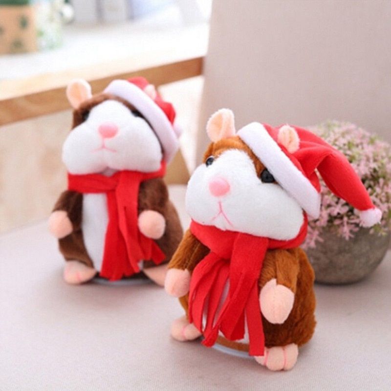 Cheeky Delightful Hamster Talking Mouse Pet Plush Christmas Toy For Kids And Adults_voghion.com