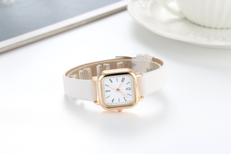 Orologio da donna alla moda, nuovo stile Instagram, serie Sen, moda digitale, minimalista, quadrato, con cintura per studenti, quadrante piccolo_voghion.com