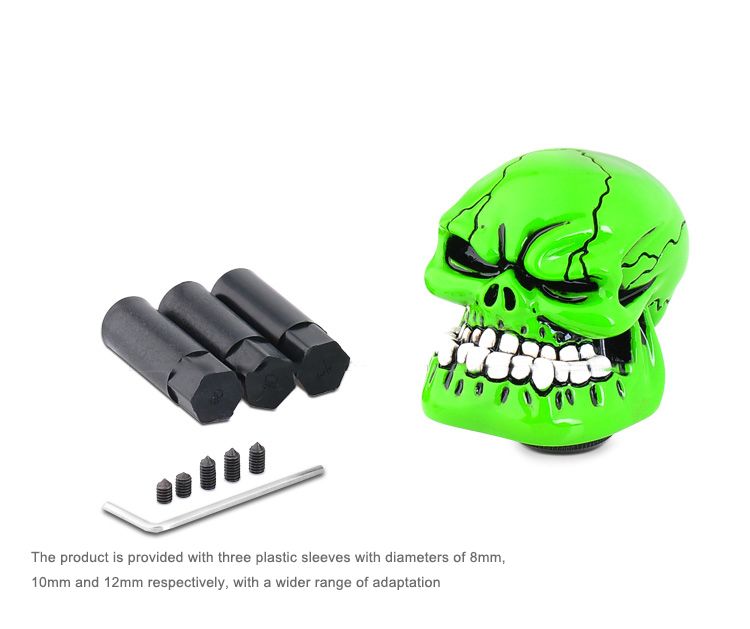 Auto umrüstung Allgemeine personalisierte automatische manuelle kreative schädel kleine zahn geist getriebe kopf schaltknauf_voghion.com