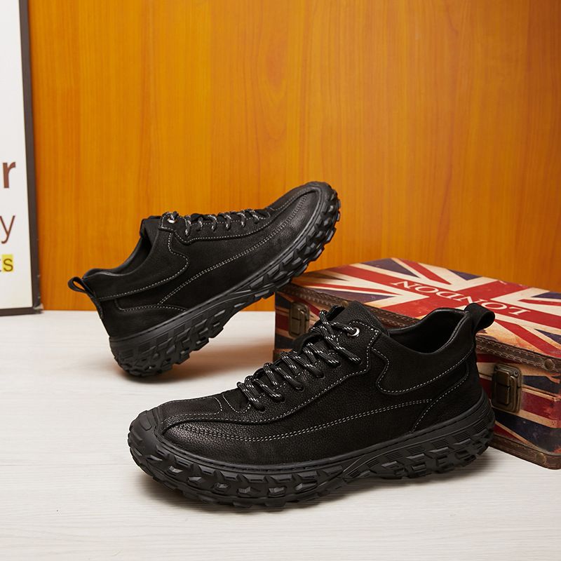 Sklisikre slitesterke utendørs casual skinnsko 2023 høst og vinter Nye dype munnstropper online herreskinnsko fabrikk engros_voghion.com