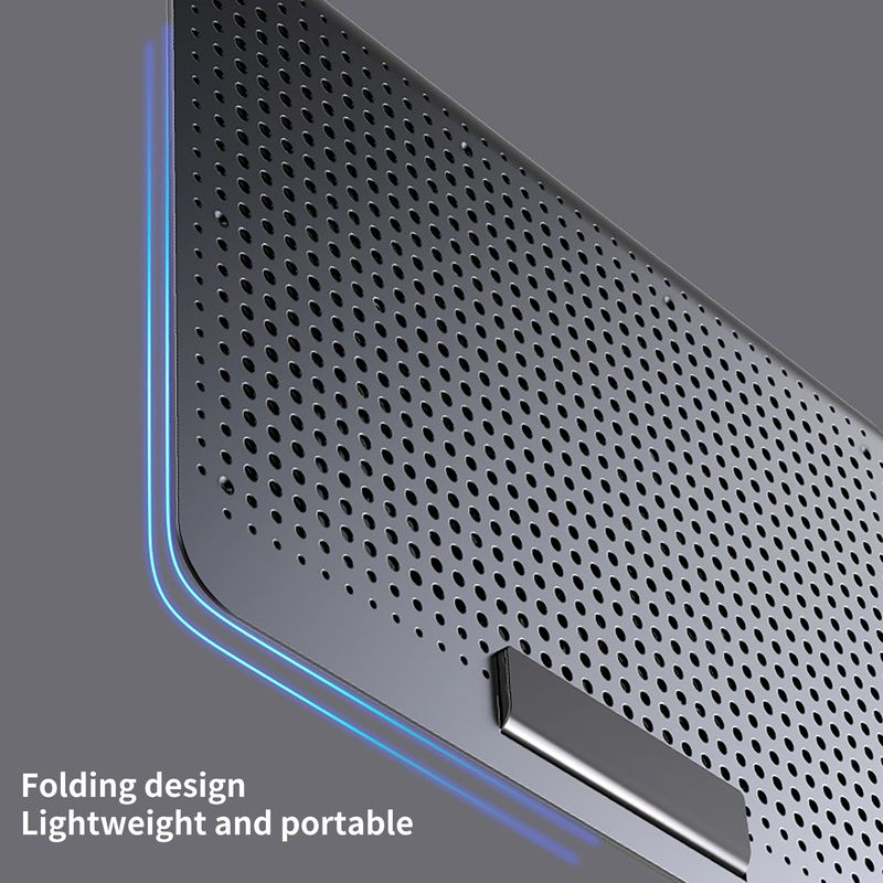 Xinweiqing laptopkoeler Dual USB verstelbare draagbare geluidsarme notebook-koelpad voor gaming_voghion.com