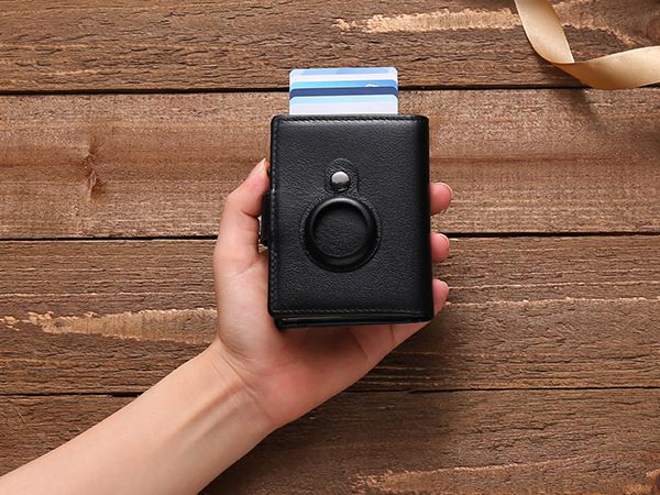 Muški kožni držač za kartice, automatski držač za kartice, novčanik, muški automatski držač za kartice, RFID antimagnetski, protiv krađe_voghion.com