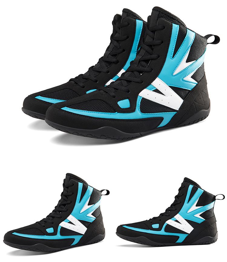 Chaussures unisexes, chaussures de boxe, chaussures de compétition, chaussures de lutte pour hommes, chaussures de combat, chaussures de Sanda, chaussures d'haltérophilie, chaussures de squat, chaussures de sport pour femmes, antidérapantes_voghion.com