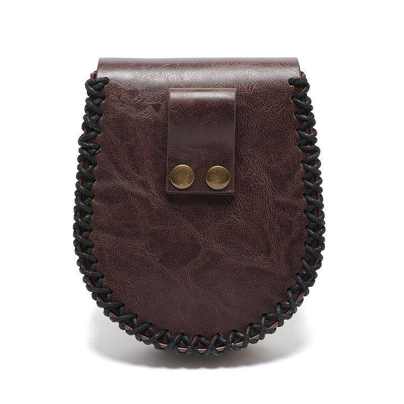 Mittelalterlicher Gürtel im Wikingerstil, Münzgeldbörse, Ritter-Retro-Gürteltasche mit Prägung_voghion.com