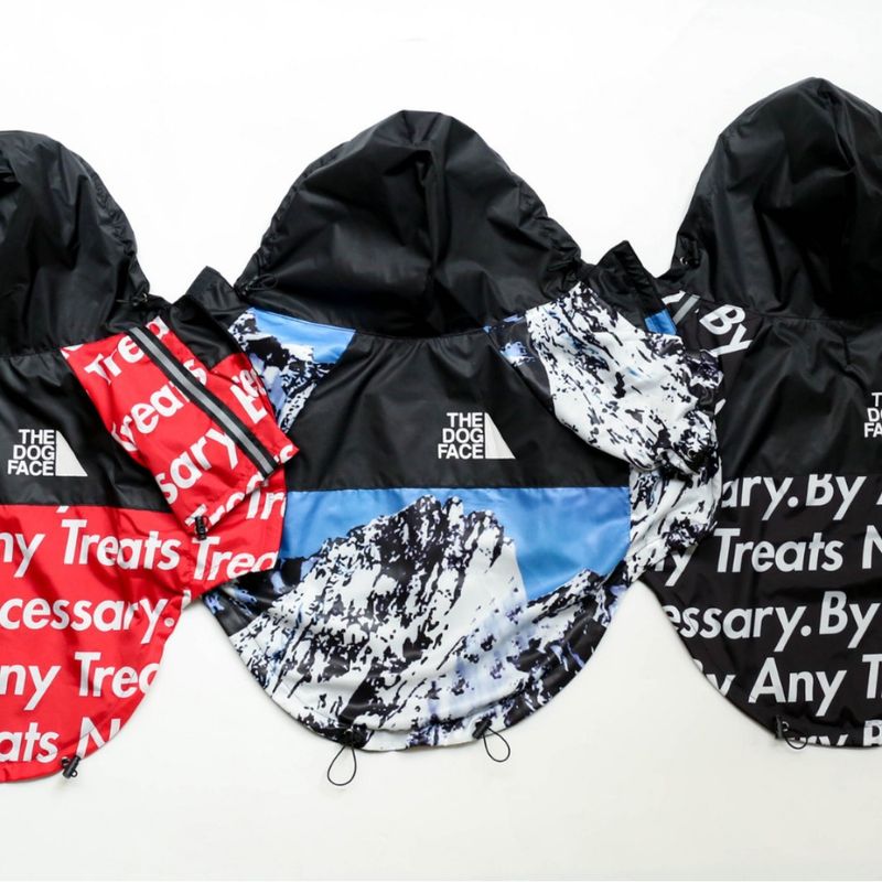 Amerikanische Flagge Trendy Marke Winddicht und regenfest North Face Kleidung Große Regenmantel Hund Haustier Jacke_voghion.com