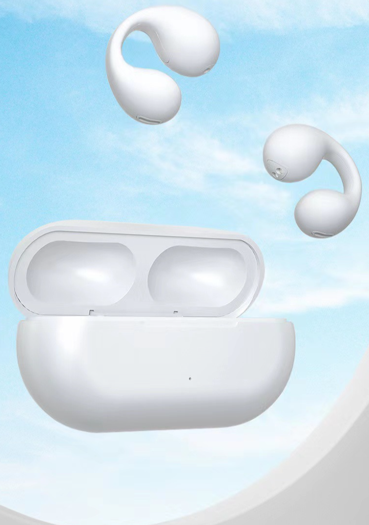 Wireless Earbuds 5.3 Bluetooth Earphones TWS Non-In-Ear Sports Clip-On Smart Long Battery Life_voghion.com