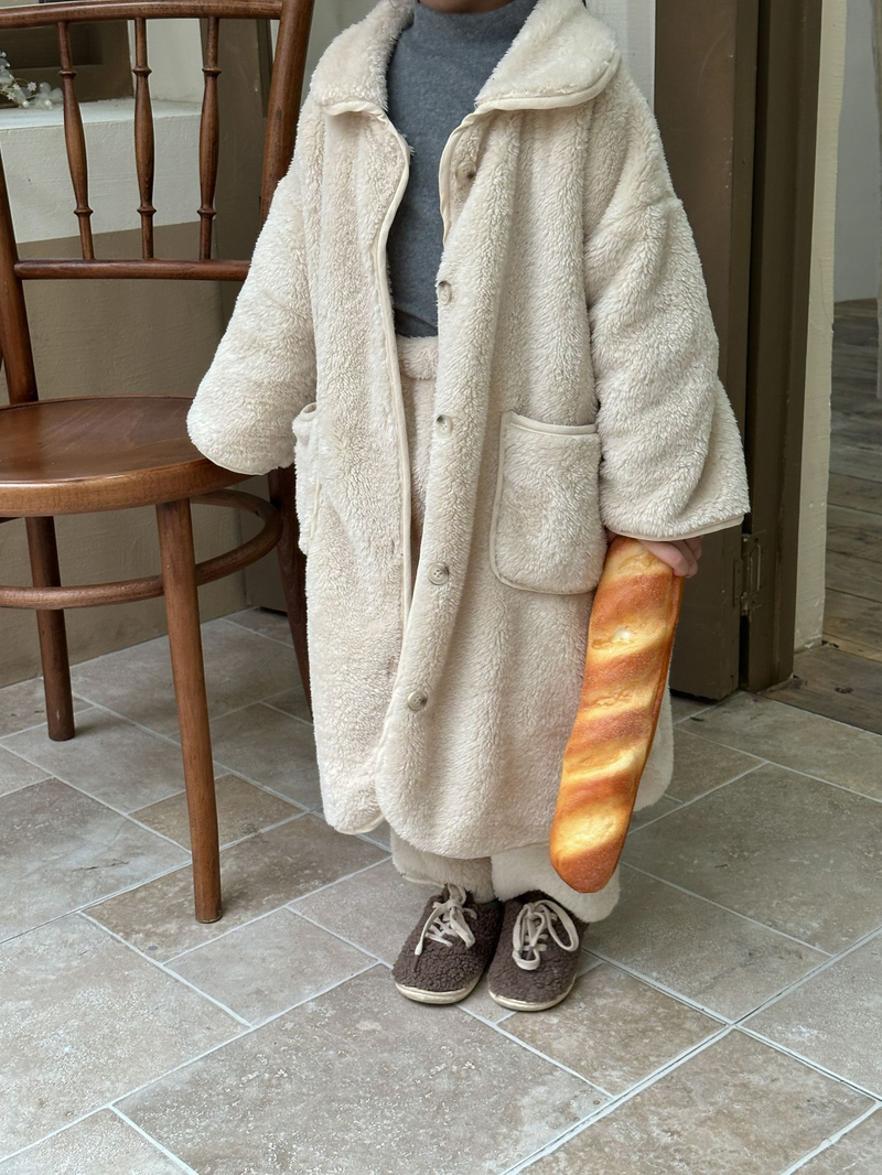 Pijamas de franela para niños, camisón largo de otoño/invierno para bebés, conjunto de ropa de casa de terciopelo Coral para niños y niñas_voghion.com
