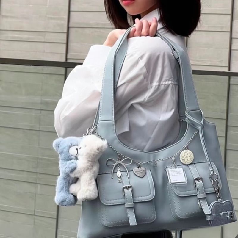 Borsa a tracolla coreana, moda femminile, squisita, versatile, semplice, per il tempo libero, per tutti i giorni, per spostamenti personalizzati._voghion.com