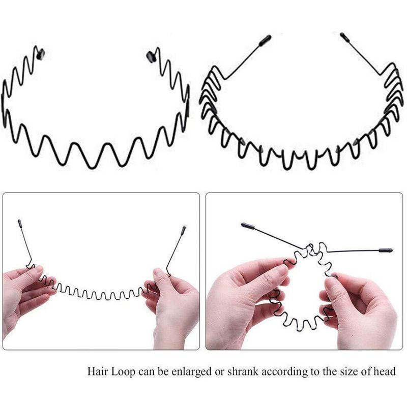 Iron Wave Headband για Άντρες και Γυναίκες Αόρατη αθλητική τάση με φουρκέτα_voghion.com