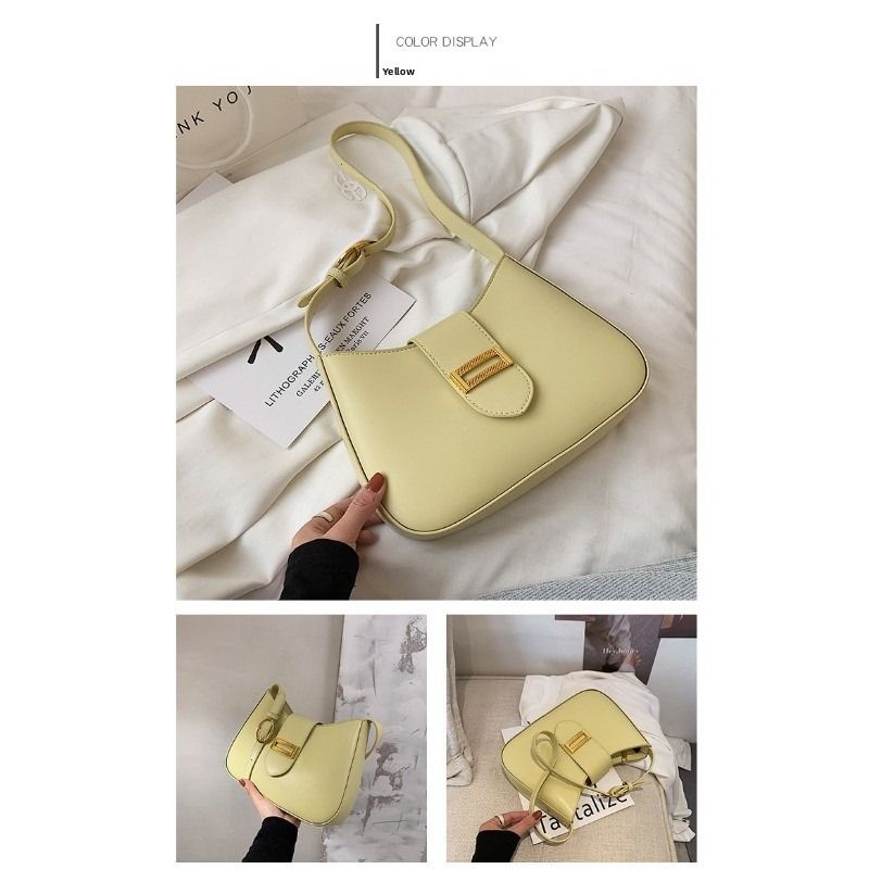 Elegante borsa a tracolla Hobo da donna, classica, piccola, in stile profumato, versatile borsa a mano autunno inverno_voghion.com