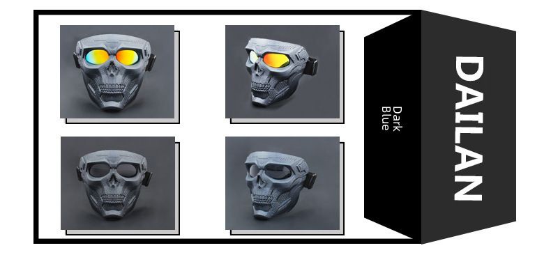 Cycling Eyewear New Goggles Mask Skull Head Motocross Outdoor Sports Riding Wind And Sand Goggles Tactical Mask_voghion.com