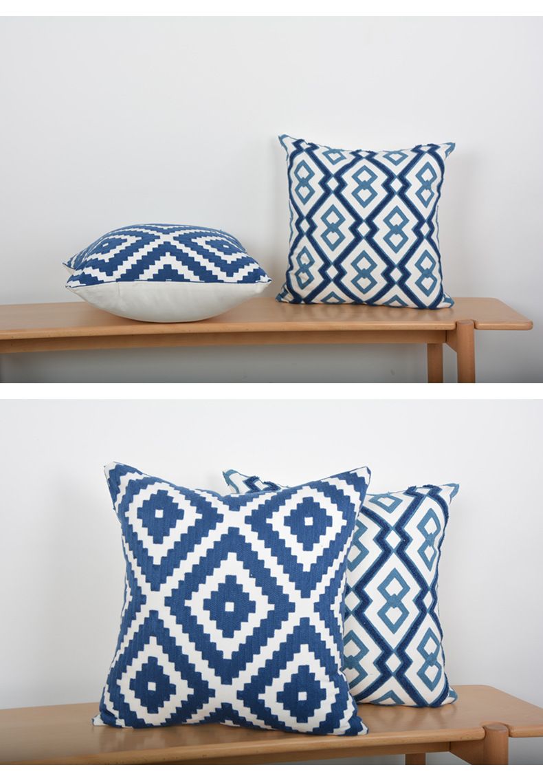 Minimalist Pillow Cushion Set – 45x45cm Soft PP Cotton Filled, Breathable Pure Color Cover, Zen Home Decor For Sofa/Bed_voghion.com