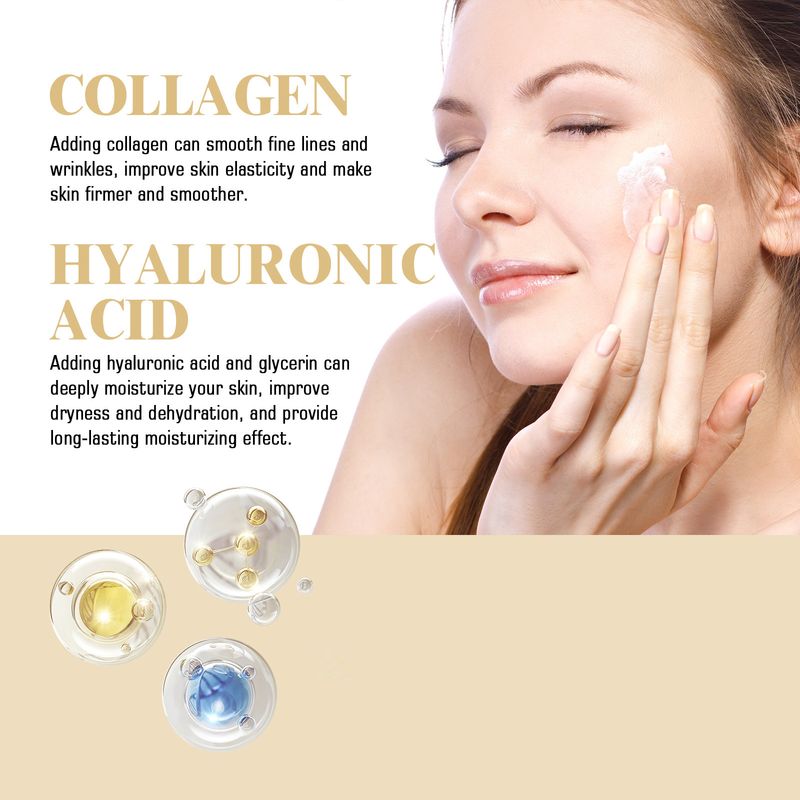 Hoygi Collagen Series - Trattamento detergente per la pelle del viso, idratante, nutriente e delicato_voghion.com