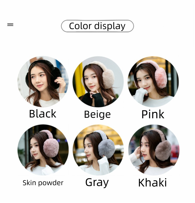 Nuove cuffie antirumore pieghevoli per uomo e donna, calore invernale, antivento, antigelo, fascia per la testa con memoria staccabile, orecchie di peluche_voghion.com