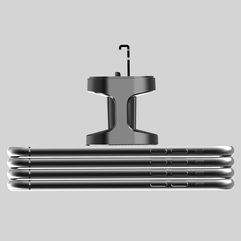 Universell magnetisk bilholder metallkroklås billuftventil klips type magnetisk telefonholder_voghion.com