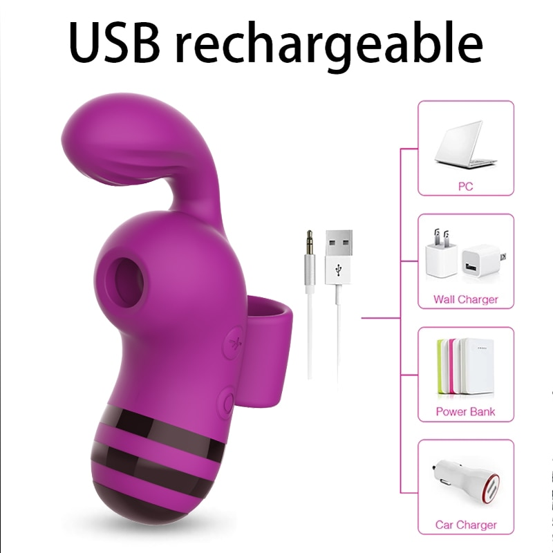 Vibromasseur abeille stimulateur clitoridien point G succion femelle adulte jouets sexuels mamelon rechargeable suce mastur femelle_voghion.com