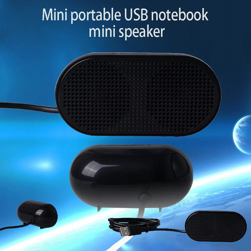 Alto-falante estéreo portátil exclusivo mini reprodutor de música USB alto-falante multimídia para notebook notebook_voghion.com