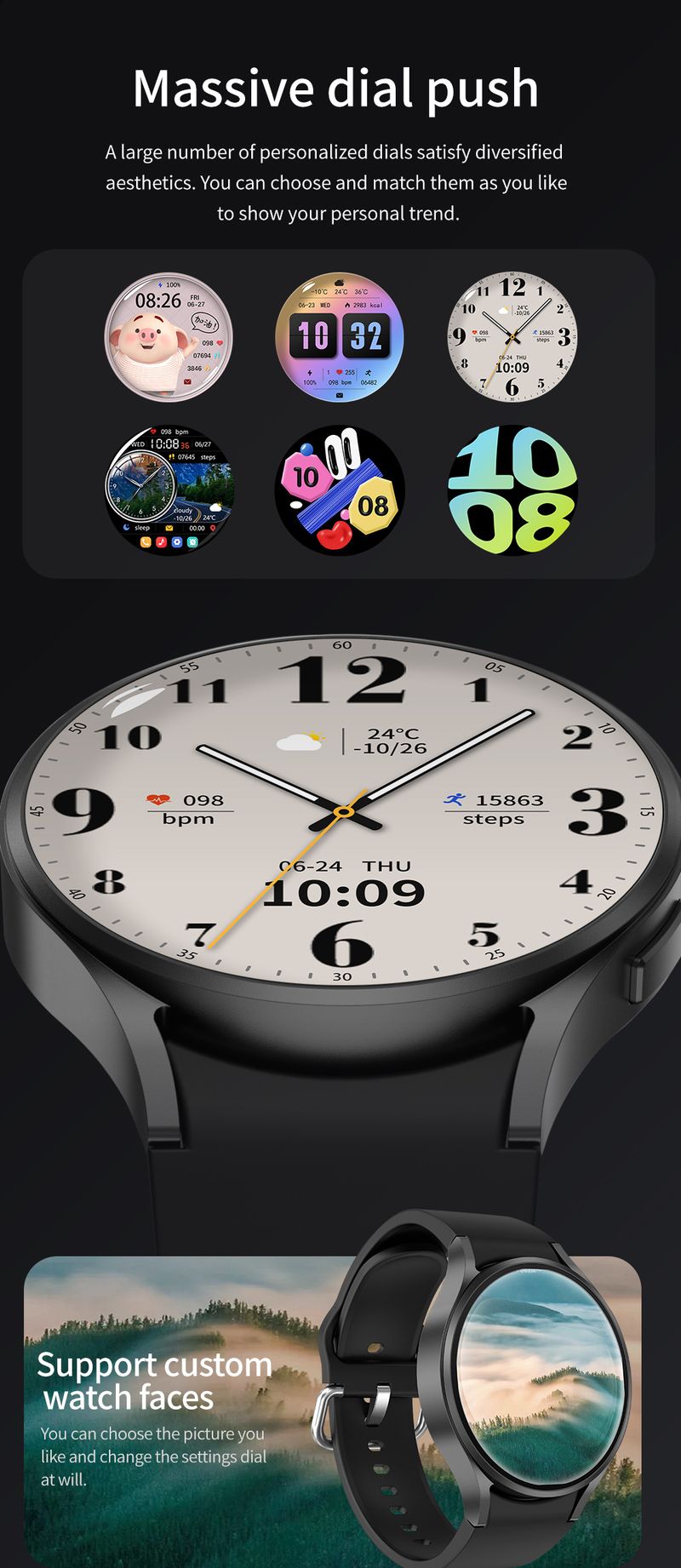 Chytré hodinky M10 pro muže a ženy, hlasové volání, vodotěsné fotografování, krok za krokem, monitorování srdeční frekvence, sociální zábava, dálkové ovládání, selfie_voghion.com