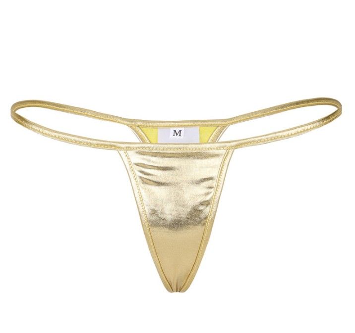 Intimo intimo sexy Pamas in pelle verniciata trasparente a forma di T, mini costume da bagno da donna con schiena a T_voghion.com