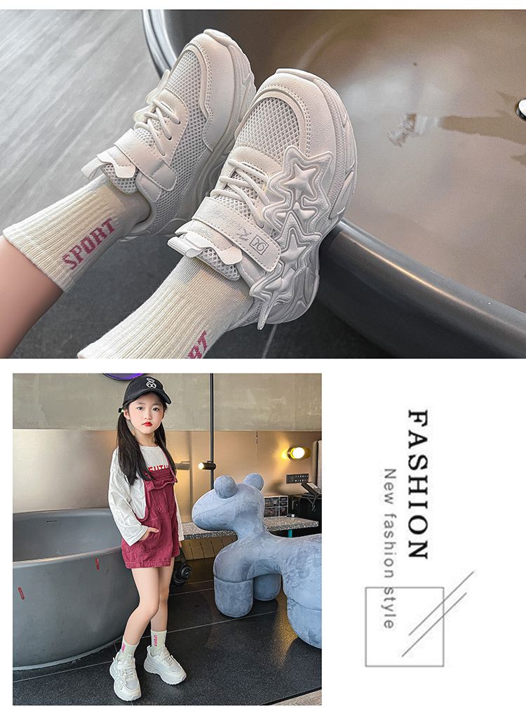 Baskets printemps-automne 2024, nouveautés pour étudiantes, semelles souples, blanches, pour enfants, petites filles, respirantes et encombrantes_voghion.com