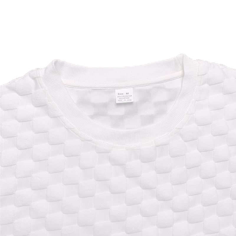 2025 American Oversize Trendy Men's Checkerboard Spring Summer Loose Sports Casual Two-Piece Set_voghion.com
