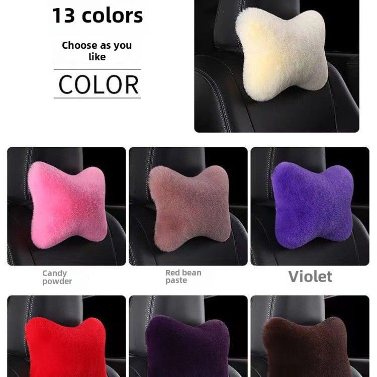 Wholesale car plush headrest waist support a pair of car neck pillow car waist support waist support rabbit plush car waist support_voghion.com