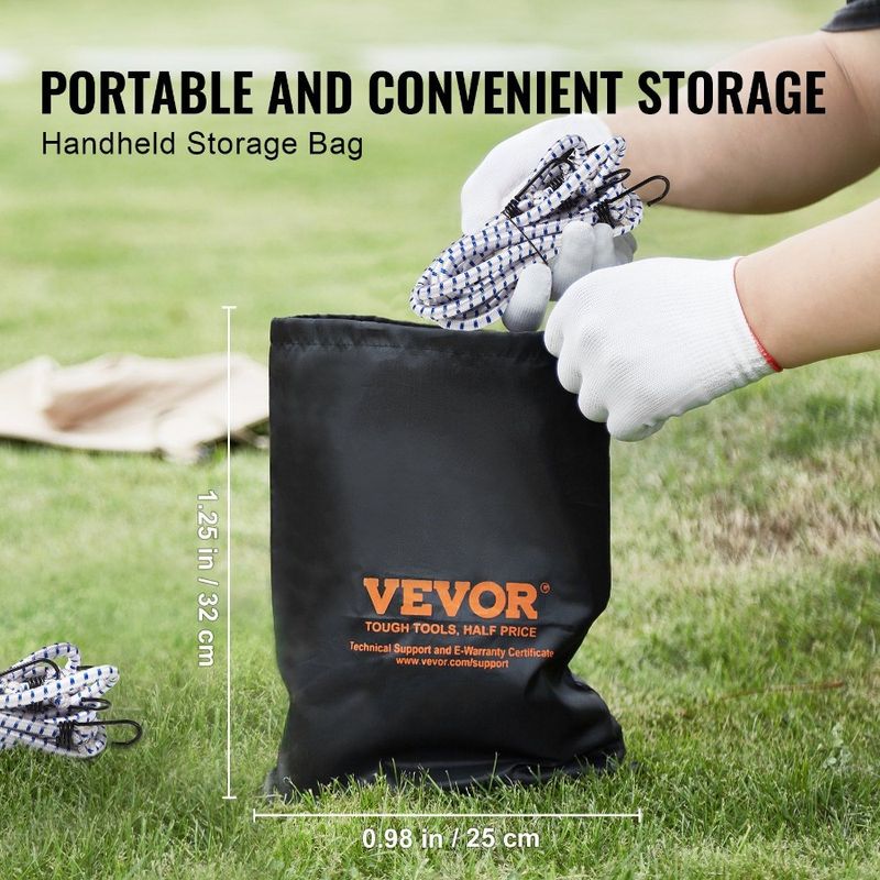 Acciaio da 12 mm con 72 cinghie elastiche pesanti A3, 6 corde, ganci elastici_voghion.com