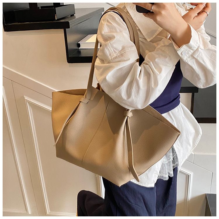Women's Fashion Tote Bag With Wings Design - Large Capacity Shoulder Bag For Work & Daily Use - Soft PU Leather - Stylish & Versatile_voghion.com