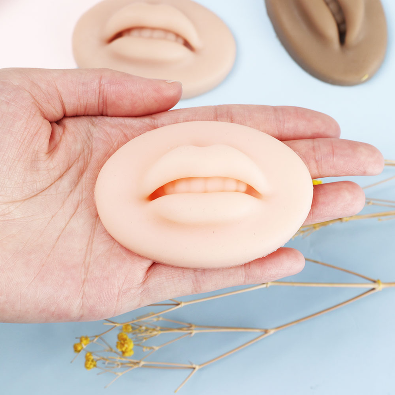 Practice Silicone Reusable Skin Lips Mold for Permanent Human Lips Elasticity Makeup Tattoo Beginner Artists T_voghion.com