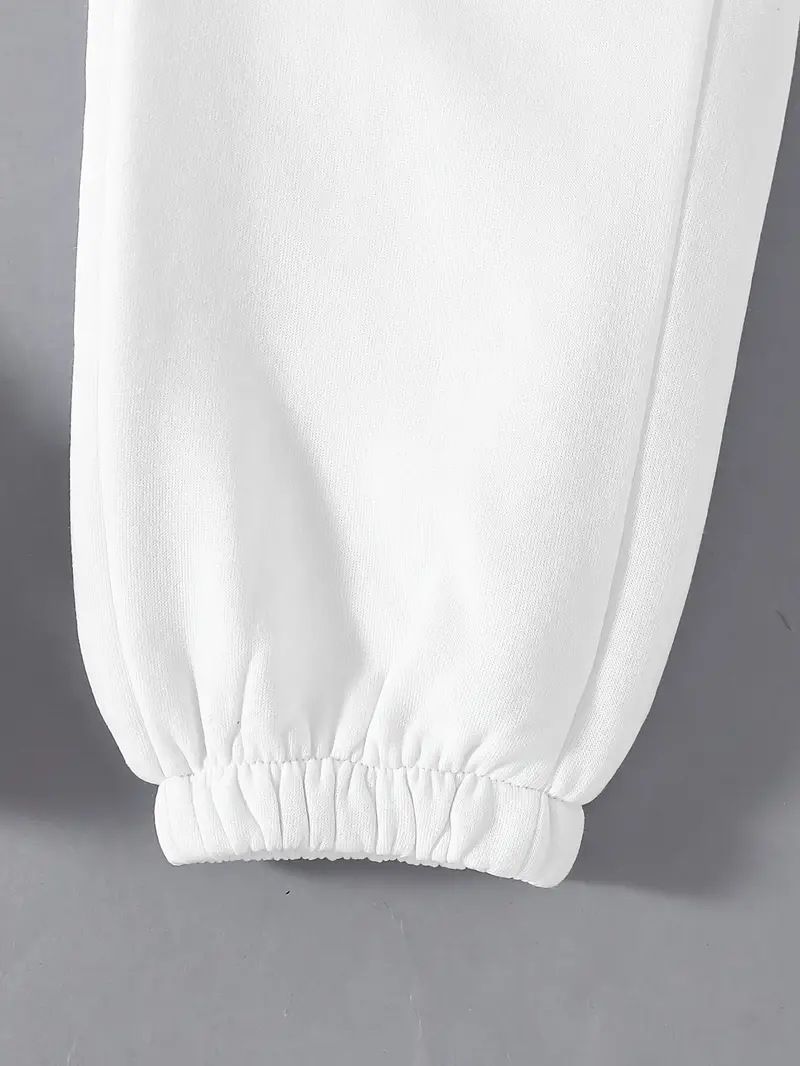 Conjunto de moletom feminino estampado de duas peças, blusa de manga comprida e calça com cordão na cintura, roupa esportiva casual para primavera e outono_voghion.com