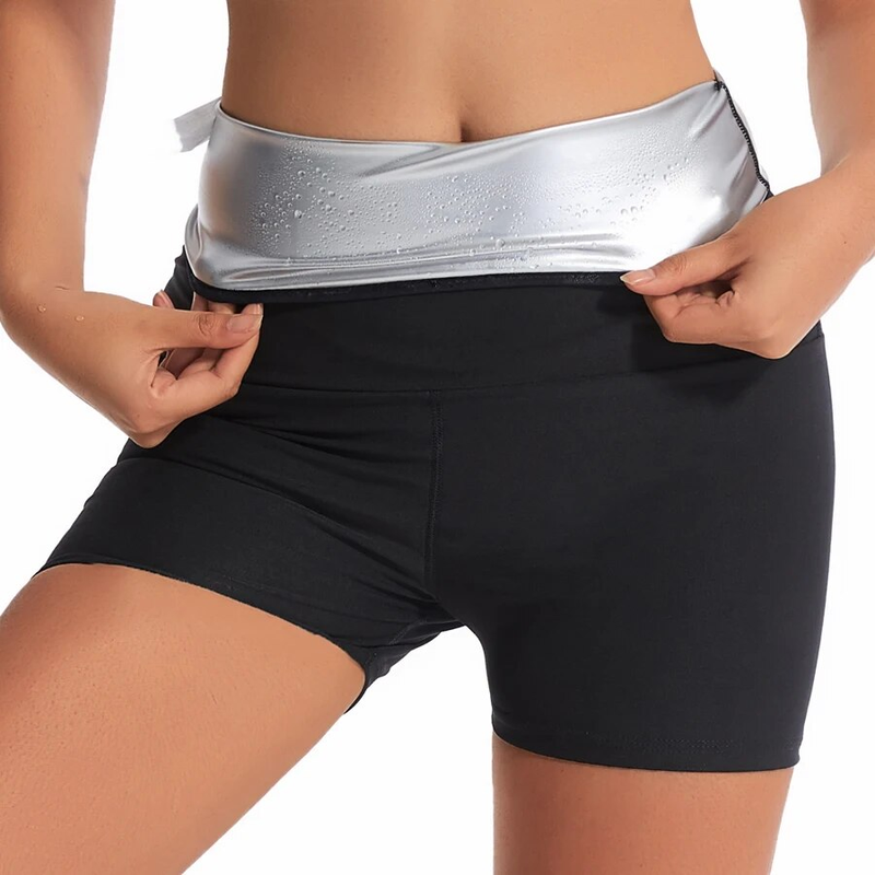 Pantaloni da sauna Pantaloncini modellanti per il corpo Perdita di peso Dimagrante Shapewear Donna Allenatore in vita Pancia Leggings termici caldi per il sudore Fiess_voghion.com