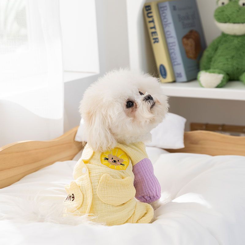 Spring Summer Double-layer Cotton Soft Gauze Four Legged Bag Small And Medium-sized Dog Air-conditioned Clothes, Cat_voghion.com