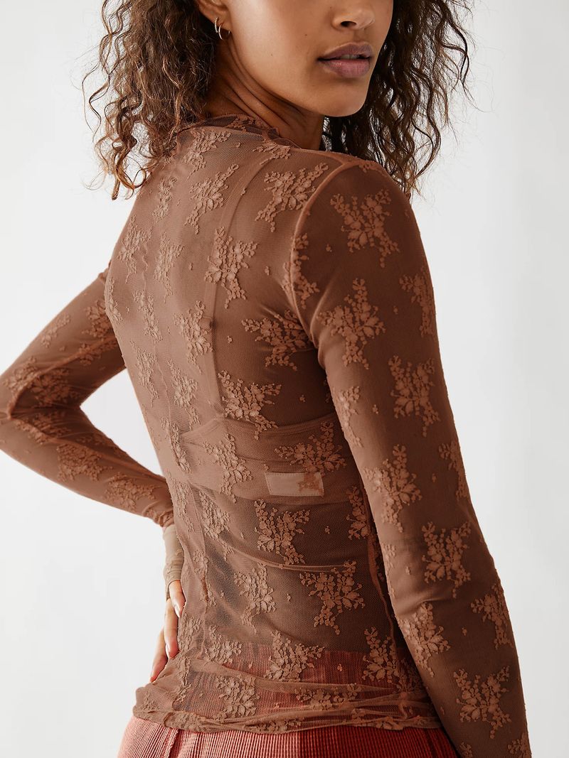 Transparentes Spitzen-Netzoberteil für Damen – Sexy Langarm-Schichtbluse, atmungsaktiv und dehnbar, trendige Streetwear und unverzichtbares Freizeitoutfit_voghion.com