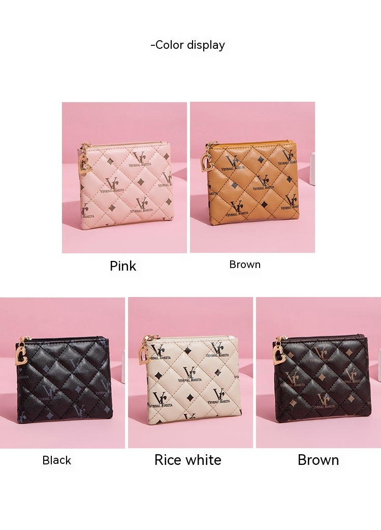 2024 New European and American Small Change Bag Casual and Versatile Lightweight Key Small Bag High Grade Female Printed Mouth Red Bag_voghion.com