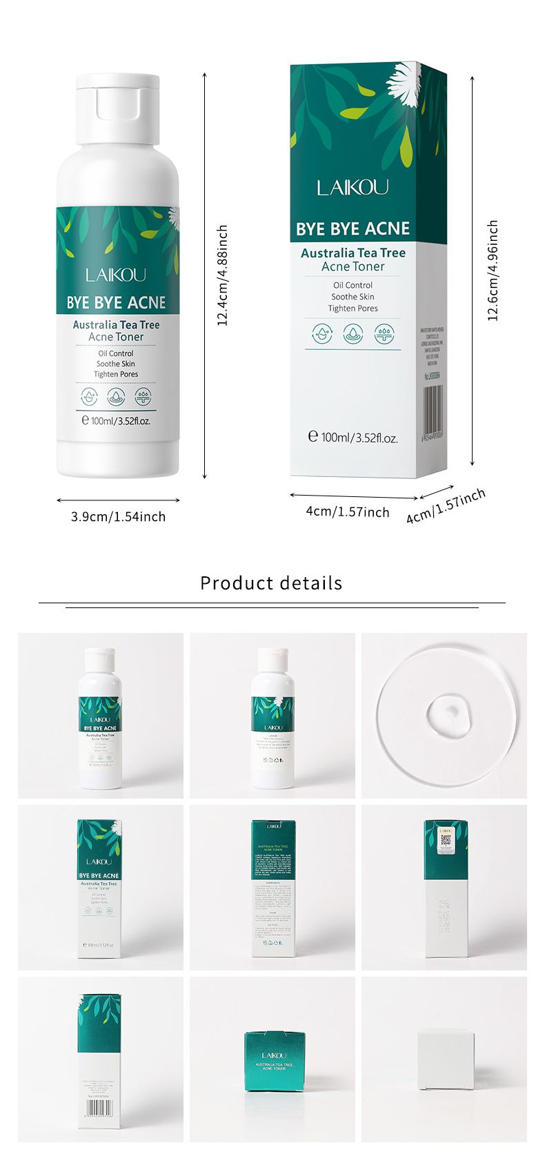 Toners Tea Tree Anti Acne Toner 100ml Hydrating Moisturizing Skin Care Products_voghion.com