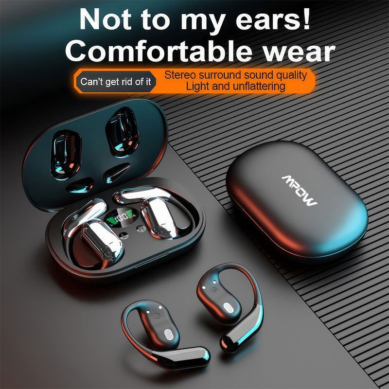 Écouteurs intra-auriculaires sans fil Bluetooth 5.3 MPOW à oreille ouverte et commandes tactiles_voghion.com