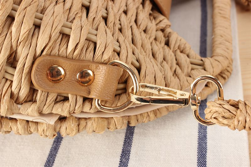 Ženske torbe, enodelna dropshipping nova tkana torba, nišni stil, tkana torba iz papirnate vrvi, vsestranska torba za na plažo ob morju_voghion.com