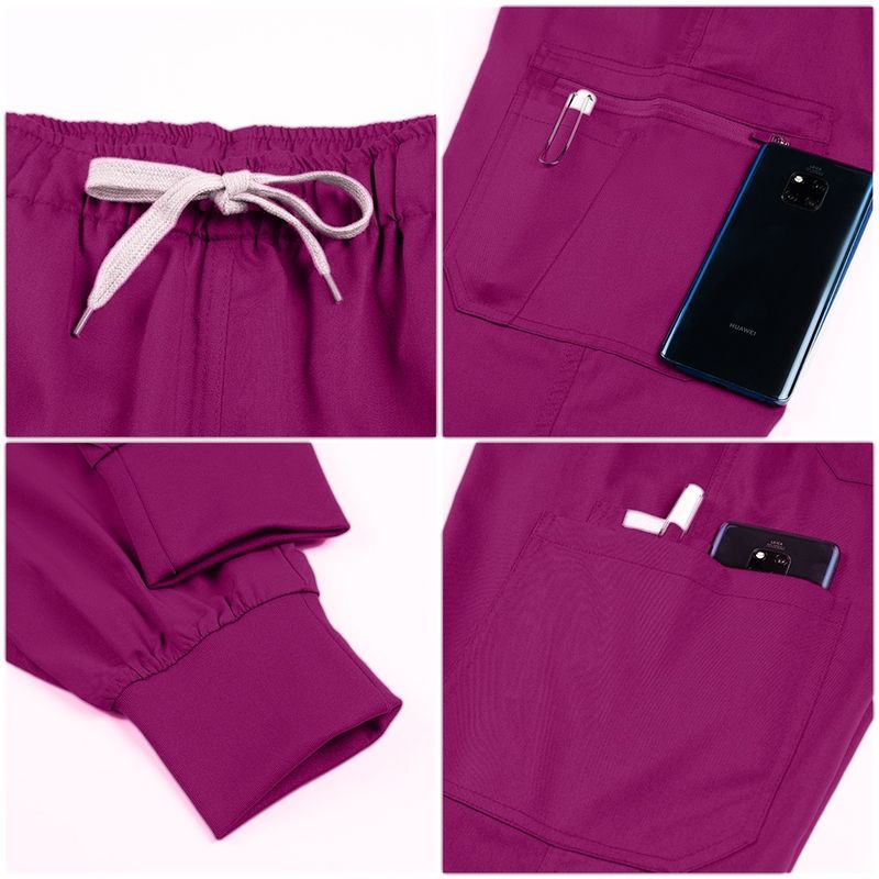 Damenbekleidung Geteilter OP-Overall mit V-Ausschnitt und kurzen Ärmeln Krankenhaus-Peeling-Anzüge für Damen Waschkleidung für den Operationssaal_voghion.com