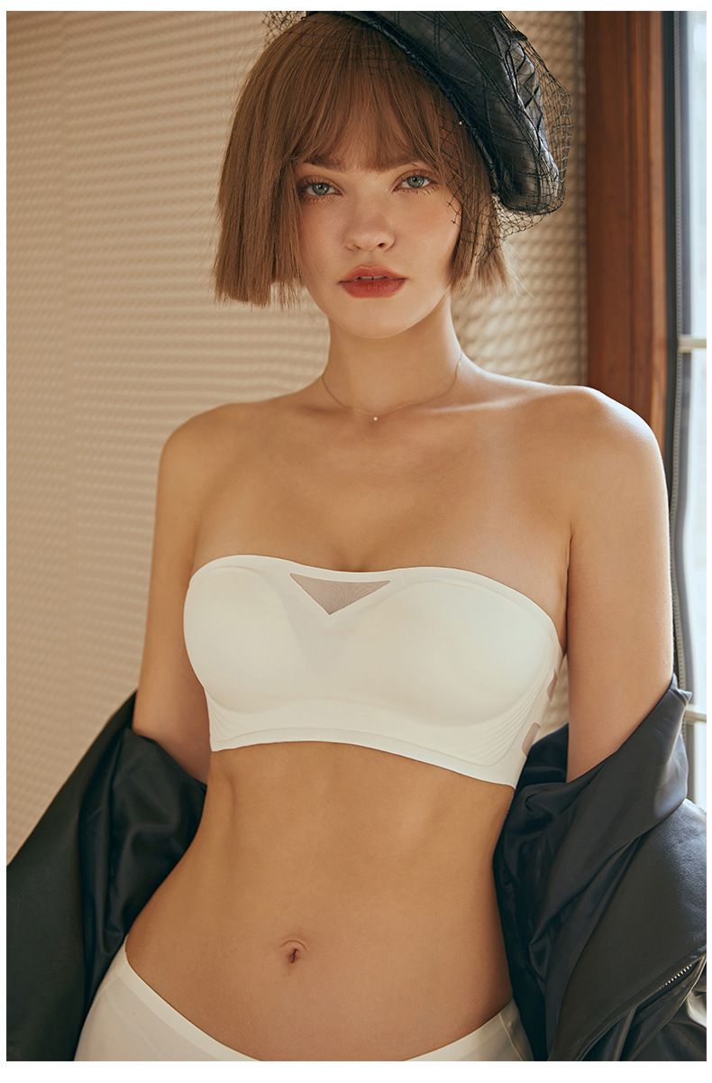 Abbigliamento da donna Intimo antiscivolo senza spalline per donna, reggiseno invisibile, senza tracce, senza ferretti, set reggiseno push-up monopezzo per seno piccolo, avvolgimento del torace_voghion.com