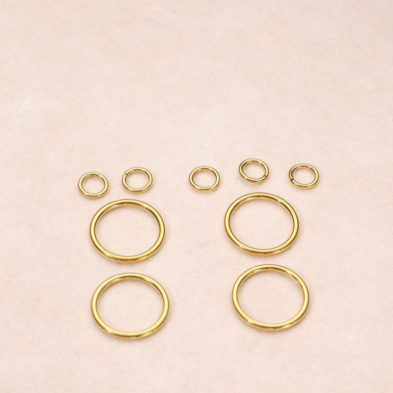 Gioielli da donna in acciaio inossidabile, anello circolare, accessori, materiale, due stili_voghion.com