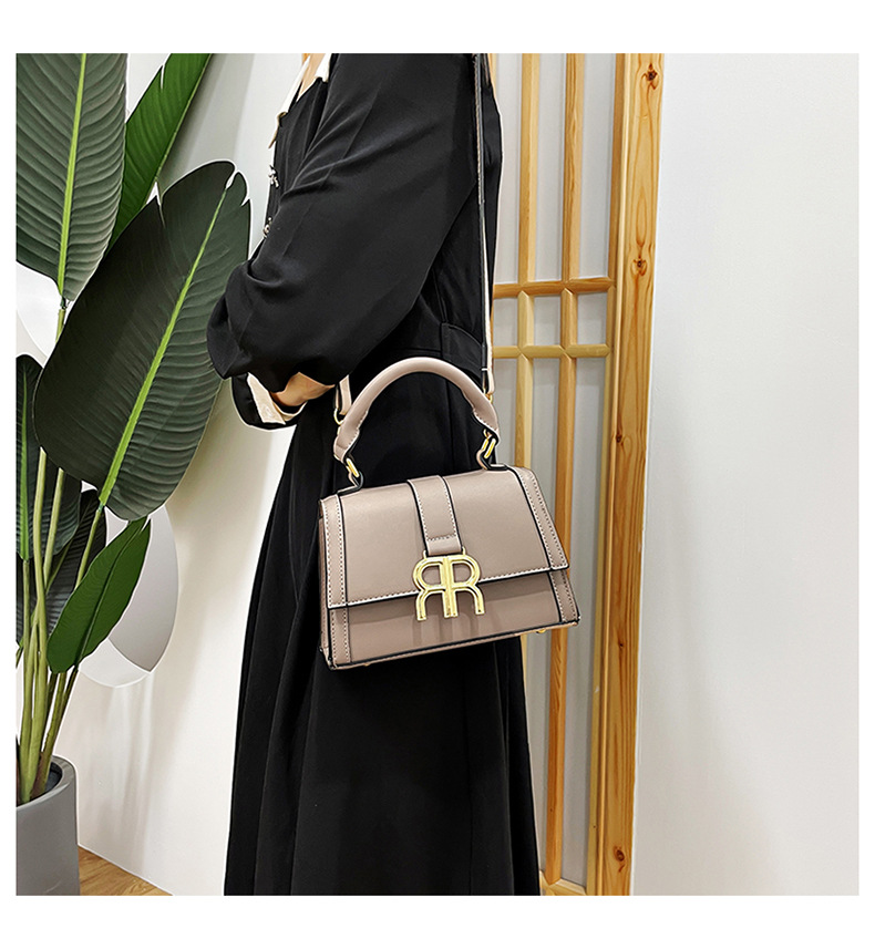 2023 new bag women's bag fashion all-match shoulder bag solid color splicing handbag niche foreign trade Messenger bag trend_voghion.com