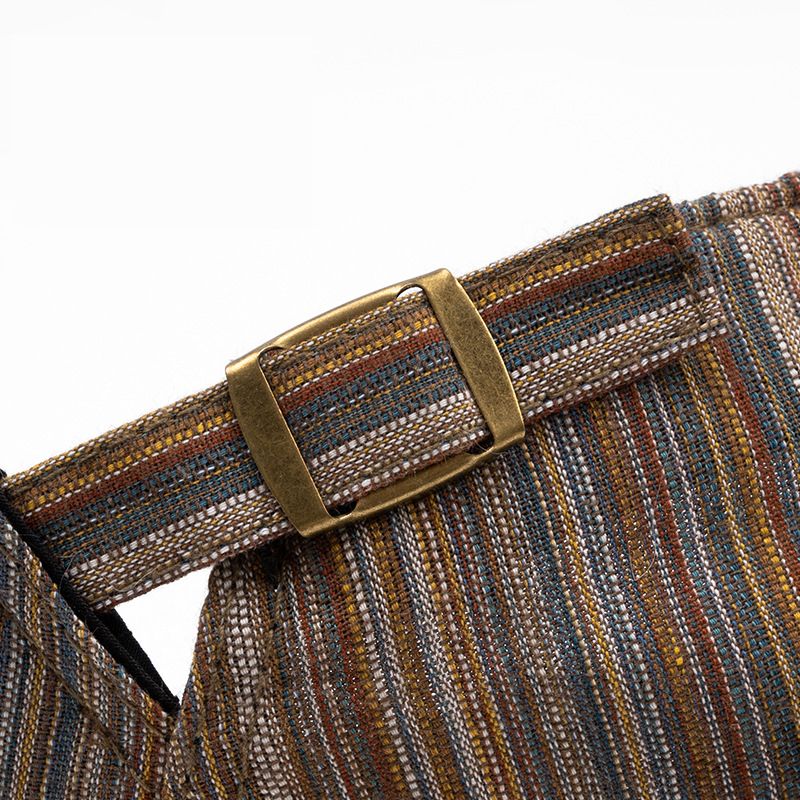 Nuovi arrivi Uomo Donna Newsboy con strisce colorate Misura regolabile 56-61 cm Stile vintage 100% cotone Cappello basco per tutte le stagioni_voghion.com