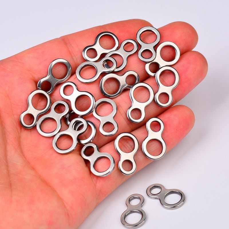 Lure Bait High-Strength Stainless Steel Flattened Ring Hook Binding Single Circle Fishing Gear Accessories Connector 20_voghion.com