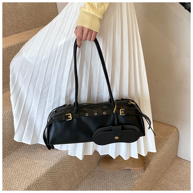 American Retro Niche Armpit Bag Women's 2025 New Trendy Pillow Bag Simple Large Capacity Handheld Commuting Bag_voghion.com