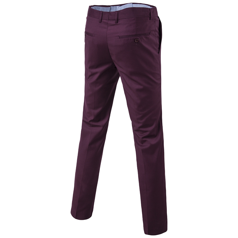 Fashion Quality Men's New Solid Color Trendy Versatile Casual Trousers Business Trousers 9 Colors 9 Sizes Trousers_voghion.com